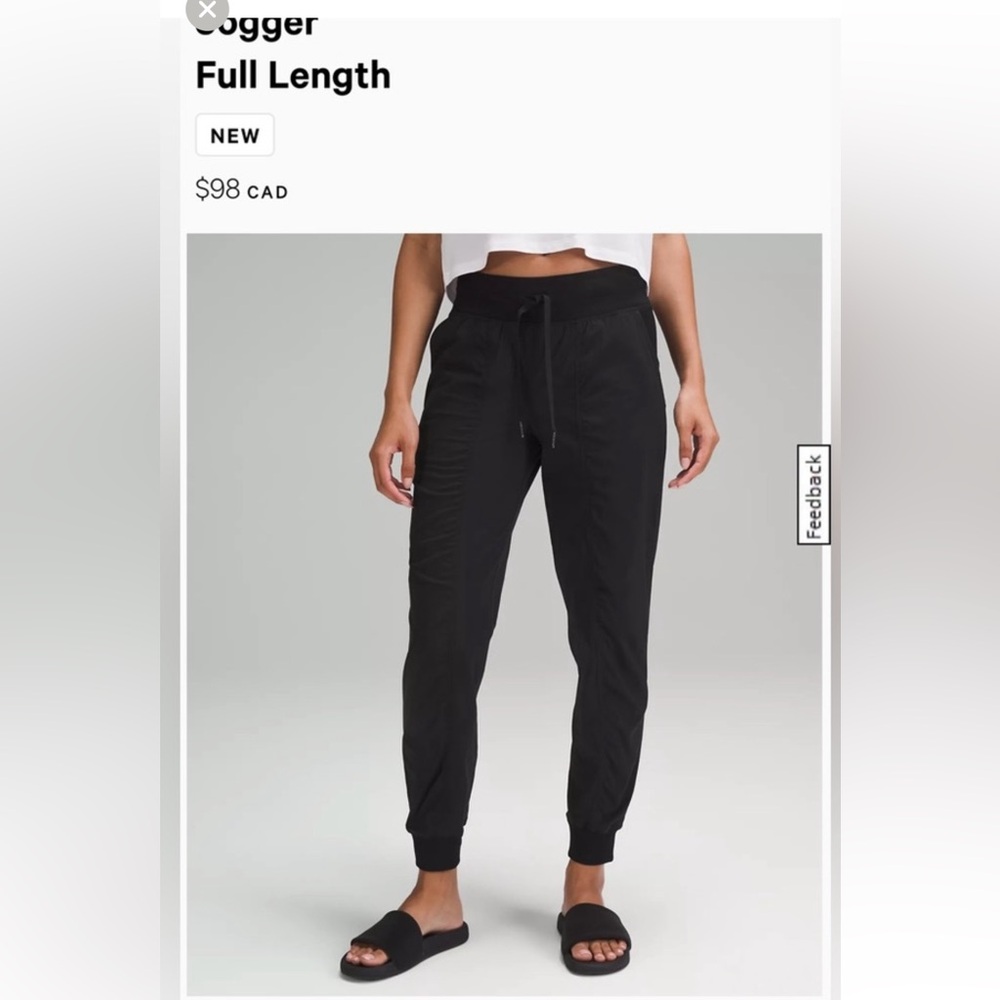 Lululemon dance studio joggers black